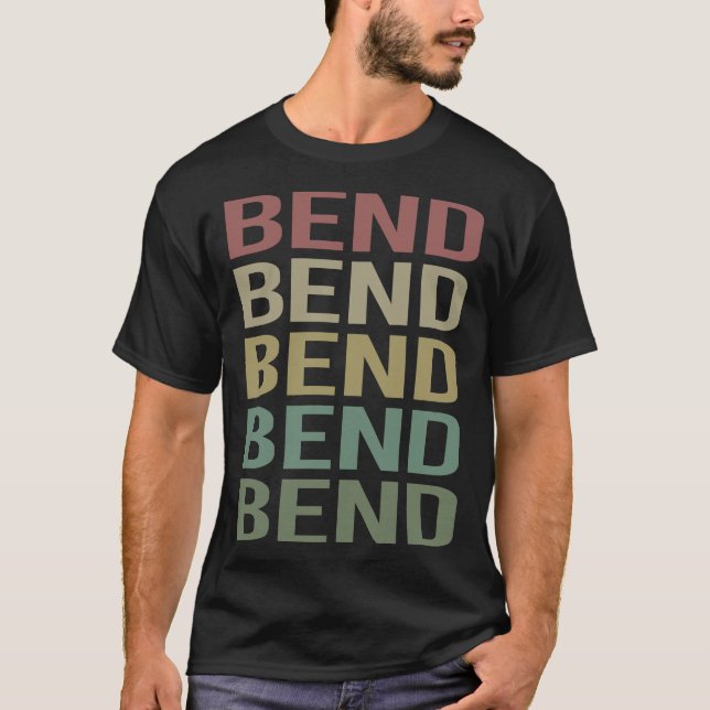 Colourful Text Bend T-Shirt (Front)
