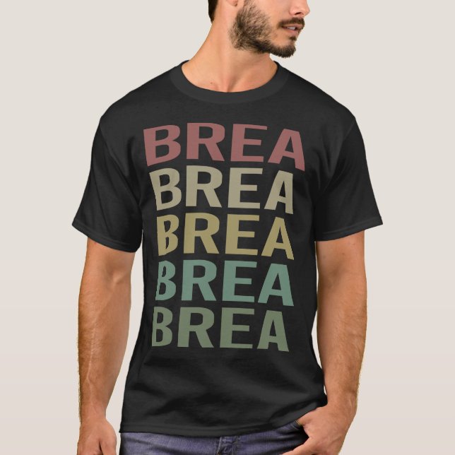 Colourful Text Brea T-Shirt (Front)
