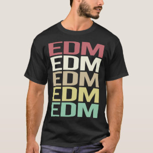 Colourful Text EDM T-Shirt