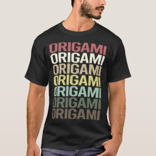 Colourful Text Origami T-Shirt