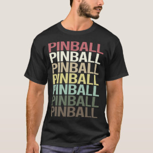 Colourful Text Pinball T-Shirt