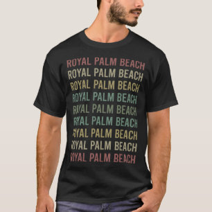 Colourful Text Royal Palm Beach T-Shirt