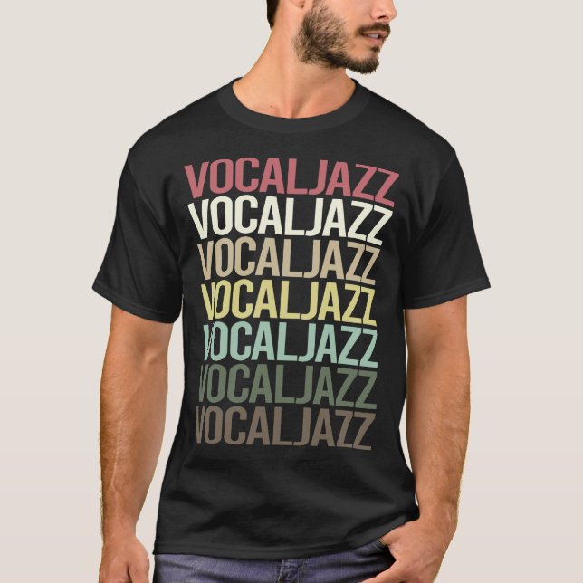 Colourful Text Vocal jazz T-Shirt (Front)