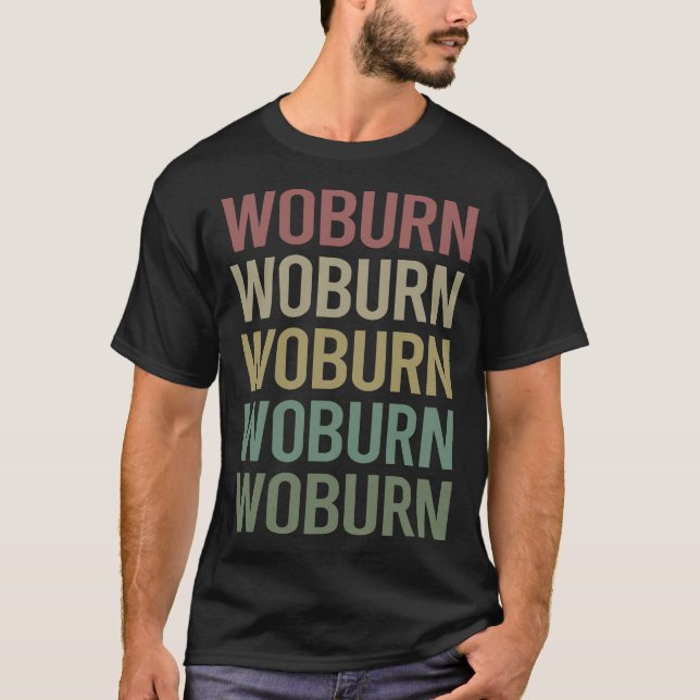 Colourful Text Woburn T-Shirt (Front)