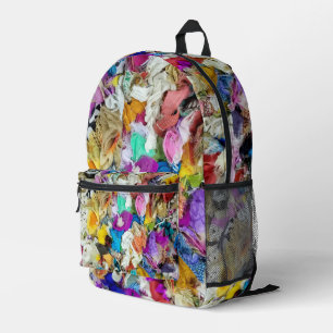 Colourful Textile Abstract Printed Backpack