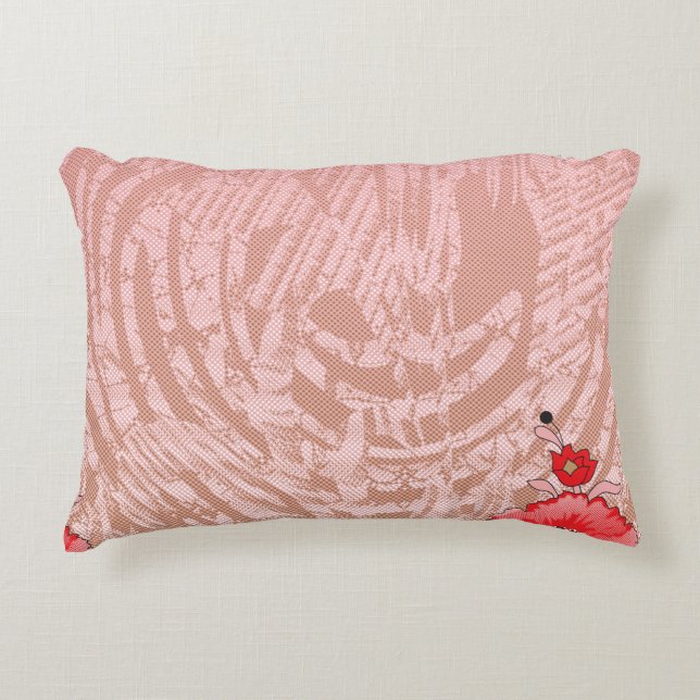 Colourful textile pattern featuring intricate flor decorative cushion (Front)