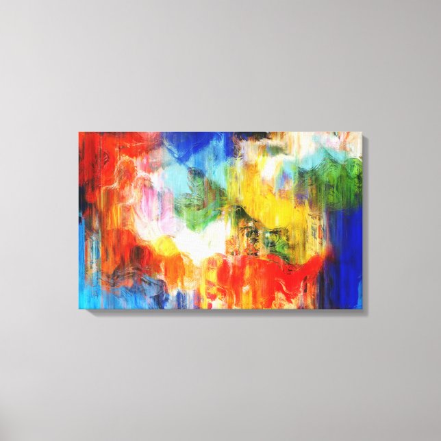 Colourful texture canvas print (Front)