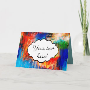 Colourful texture card