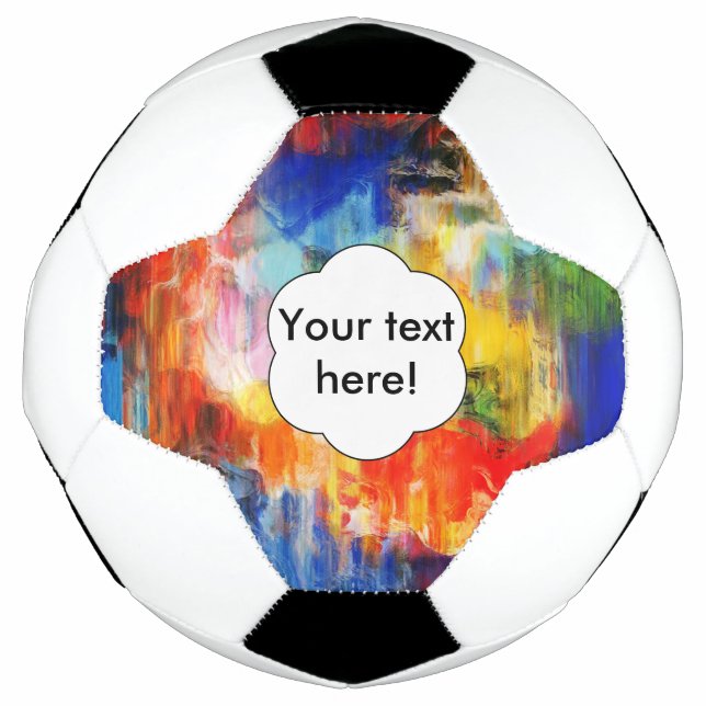 Colourful texture football (Front)