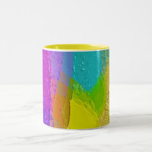 "Colourful Texture Mix" Designer Coffee Mug