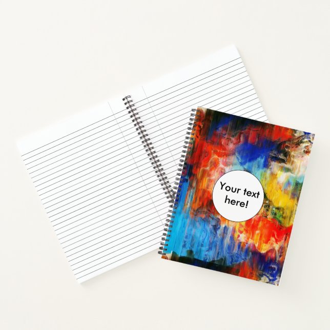 Colourful texture notebook (Inside)