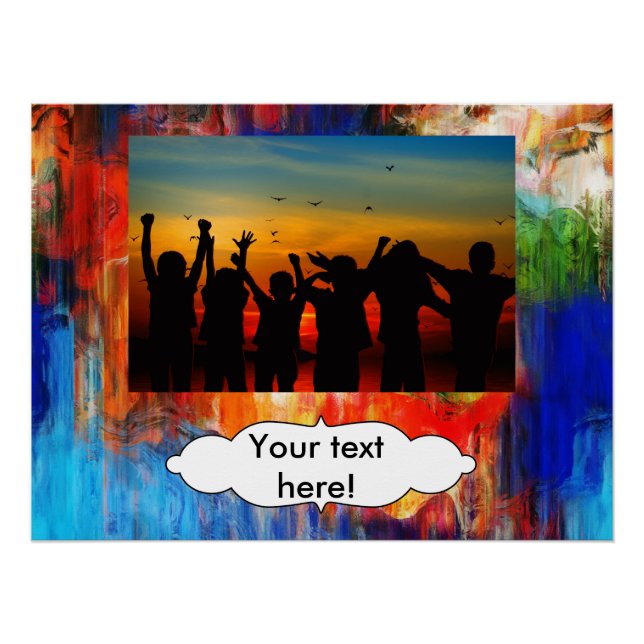 Colourful texture poster (Front)