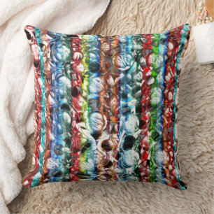 Colourful texture with style of some grainy glass cushion