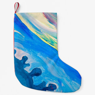 Colourful textured background, fragment from an ac small christmas stocking