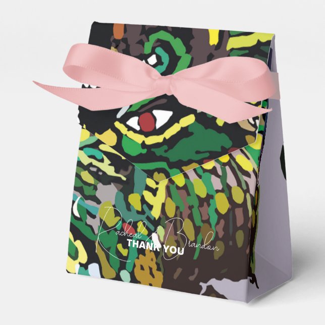 colourful THAI culture Favour Box (Front Side)