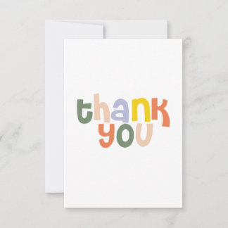 Colourful Thank You