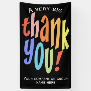 Colourful Thank You Appreciation Banner