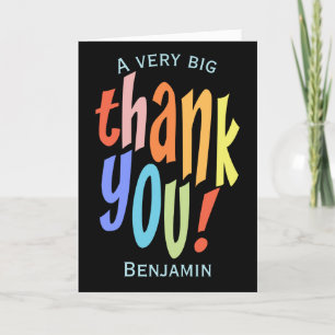 Colourful  Thank You Appreciation Card