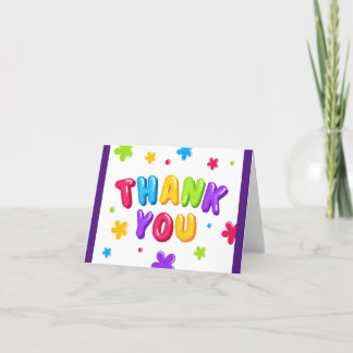 Colourful Thank You Card