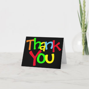 Colourful Thank You Card