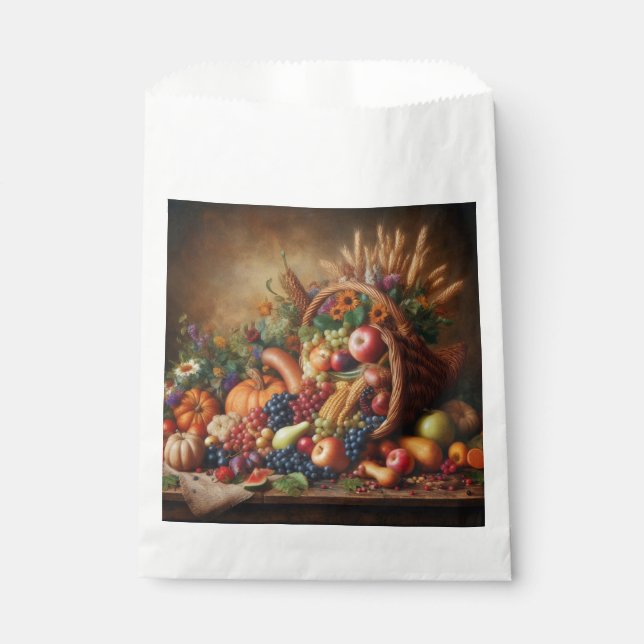 Colourful/Thanksgiving/Cornucopia/Fall Favour Bags (Front)
