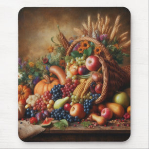 Colourful/Thanksgiving/Cornucopia/Fall Mouse Mat