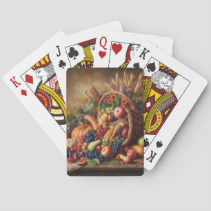 Colourful/Thanksgiving/Cornucopia/Fall Playing Cards