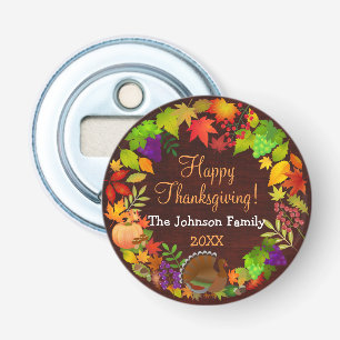 Colourful Thanksgiving Harvest Bottle Opener