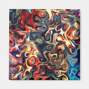 Colourful third Z.2 Modern Art 92.5 Magnet