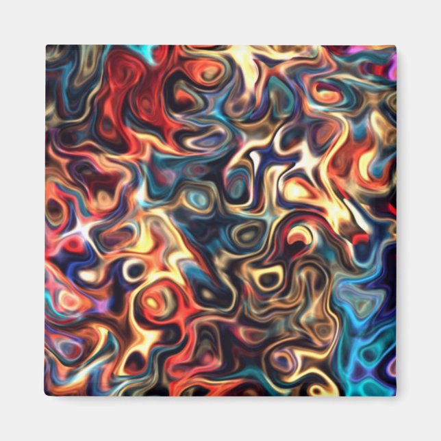 Colourful third Z.2 Modern Art 92.5 Magnet (Front)