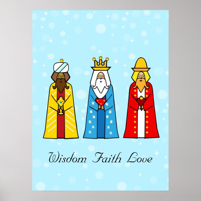 Colourful Three Kings Poster (Front)