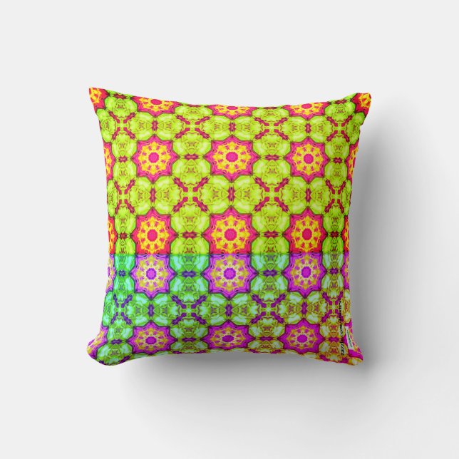 Colourful Throw Pillow (Front)