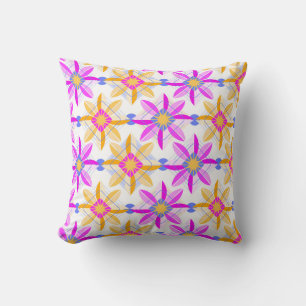 Colourful throw pillow design 