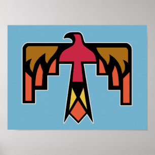 Colourful Thunderbird design Poster