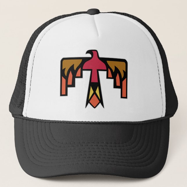 Colourful Thunderbird design Trucker Hat (Front)