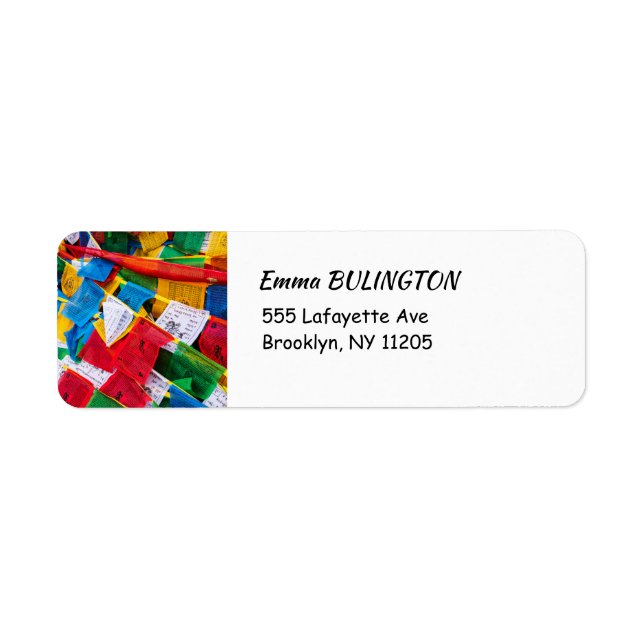 Colourful Tibetan prayer flags - Tibet (Front)