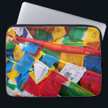 Colourful Tibetan prayer flags - Tibet Laptop Sleeve<br><div class="desc">Concentration of numerous colourful Tibetan prayer flags near Yumbulakhang Palace - Tibet</div>