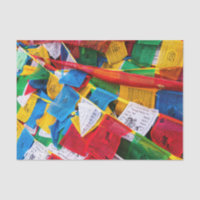 Colourful Tibetan prayer flags - Tibet