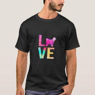 Colourful Tibetan Terrier Dog Mum Tibetan Terrier T-Shirt