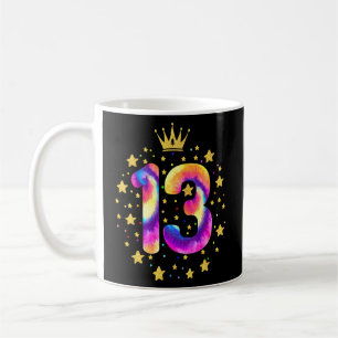 Colourful Tie Dye 13 Year Old Girls Thirteen 13th  Coffee Mug