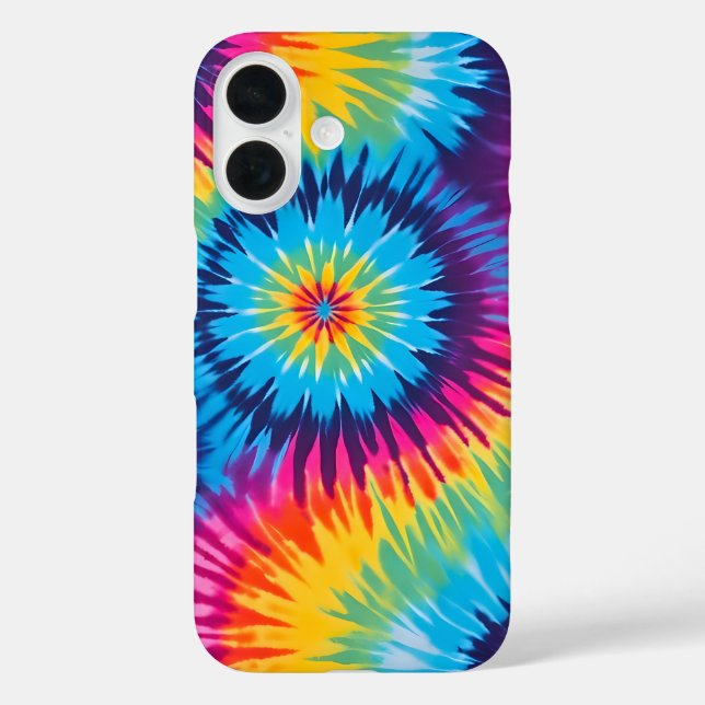 Colourful Tie Dye Art iPhone Case (Back)