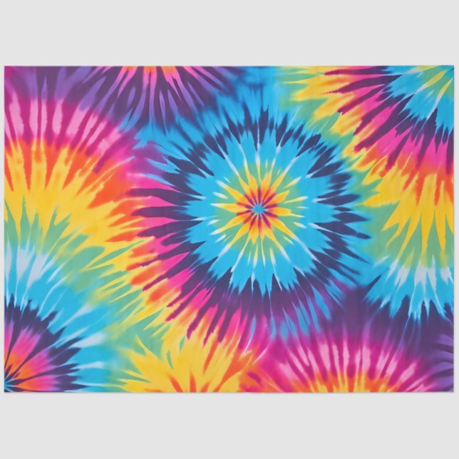Colourful Tie Dye Art Tissue Paper (Front)