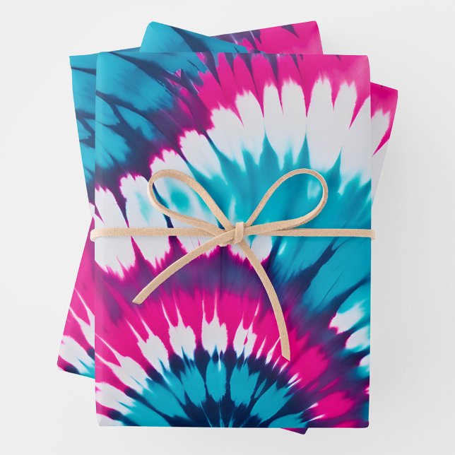 Colourful Tie Dye Art Wrapping Paper Sheets (Creator Uploaded)