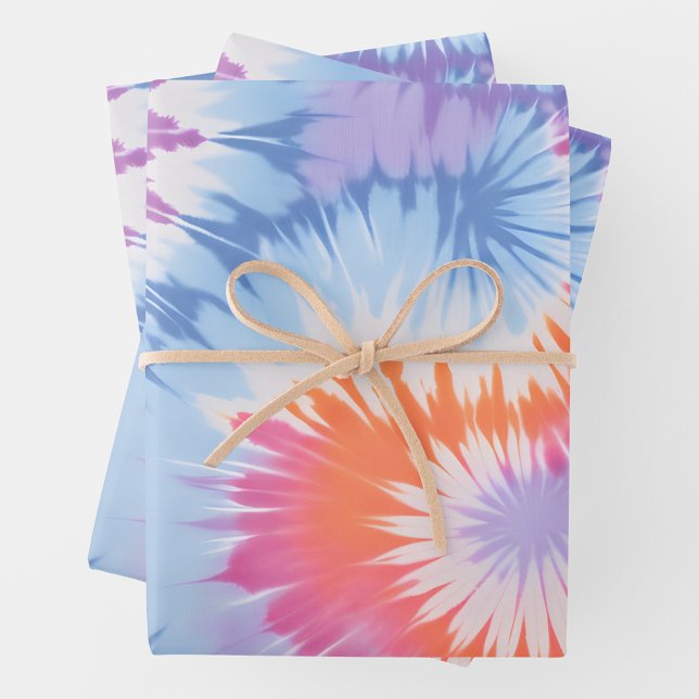 Colourful Tie Dye Art Wrapping Paper Sheets (Creator Uploaded)