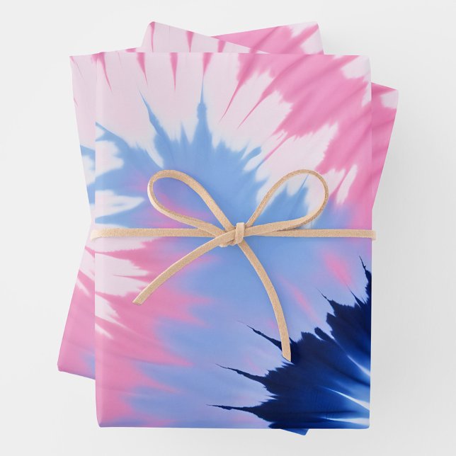 Colourful Tie Dye Art Wrapping Paper Sheets (Creator Uploaded)