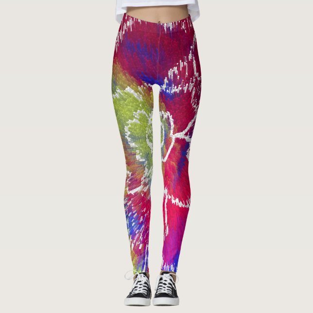 Colourful Tie Dye Leggings (Front)