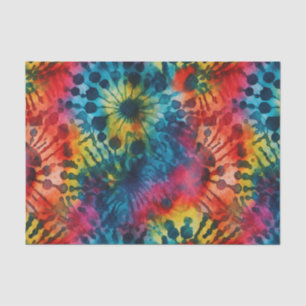 Colourful Tie Dye Multi-colour Tissue Paper