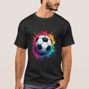 Colourful Tie Dye Soccer Ll _1 T-Shirt