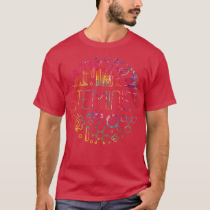 Colourful Tie Dye Steminist Shirt Stem Science Men