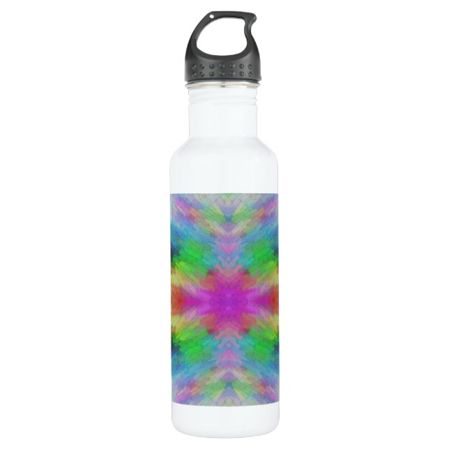 Colourful Tie Dye Style Art 710 Ml Water Bottle (Front)